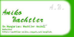 aniko wachtler business card